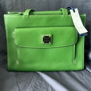 NWT Dooney & Bourke Janine Purse with Front Pocket, Emerald Green